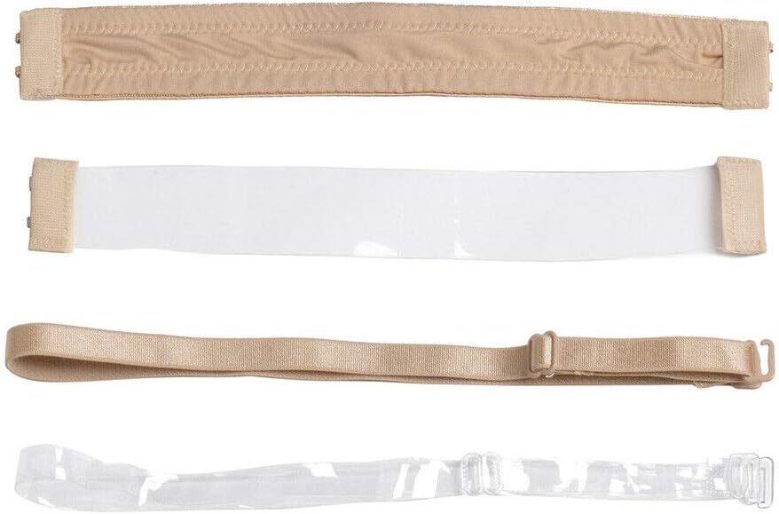 Plusexy Strapless Bra with Cear Straps and Back Push Up Halter Convertible Backless Bras for Women - Image 8