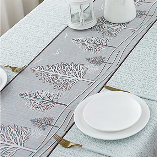 Nappe chinoise chemin de table coton lin anti-rayure couverture table basse rectangulaire - 7