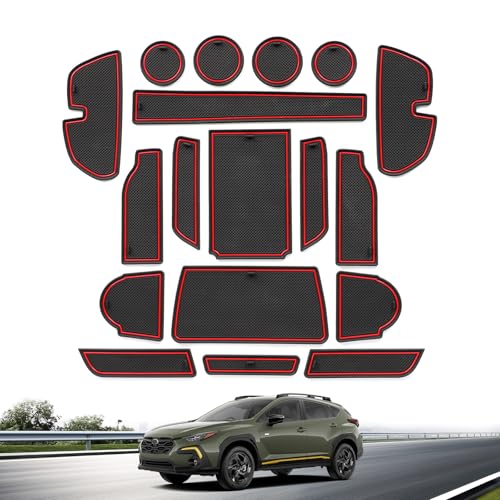 Accessoires d'intérieur rouge Crosstrek pour vos trajets quotidiens en famille