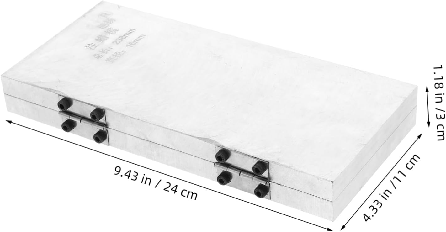 Aluminium Alloy Wax Core Making Mold 1 Piece Mold for Jewelry Casting Sturdy Cylinder Tool for Wax Molding and Crafting Projects
