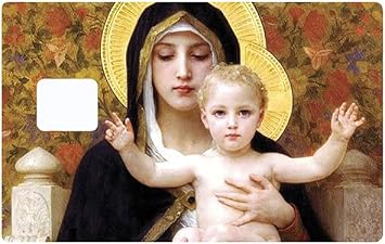 Credit Card Sticker - Vierge au LYS - Eugene Delaplanche