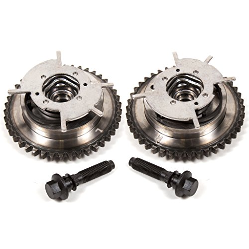 Compatible With/Replacement For 05-14 Ford 4.6 & 5.4 TRITON 3 Valve Variable Timing Cam Phaser VVTi Actuator, Bolts (Pair)