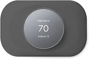 Compatible With Google Nest Thermostat 2020 Wall Plate Cover - Petrichor Nest Thermostat Trim Kit, Made for Google Nest Thermostat 2020, Cover Imperfections Easy To Install - Charcoal