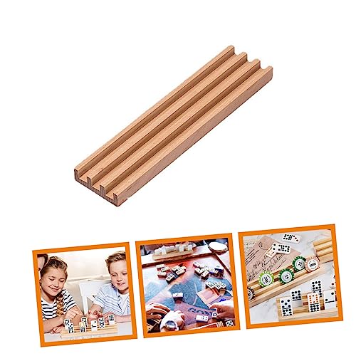 Bandeja de Madera para Dominos con Soporte Organizador miniatura 3