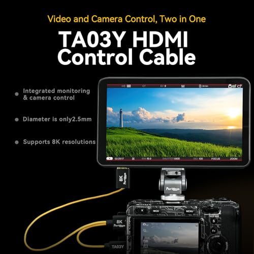 Portkeys LH7C Kamera Monitor 7\ Kamerasteuerung 4K HDMI Input Touch-Fokus Field Monitor 1000 Nits 3D LUT Output inkl. HDMI-Steuerkabel