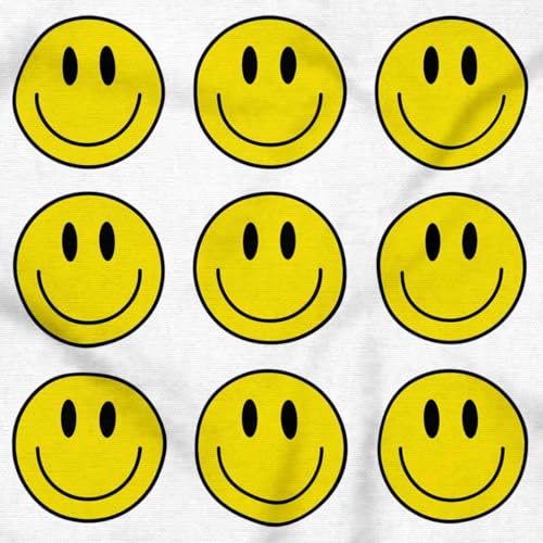 Brisco Brands Positive Happy Faces Smile Emoticons Toddler Baby Graphic T Shirt2