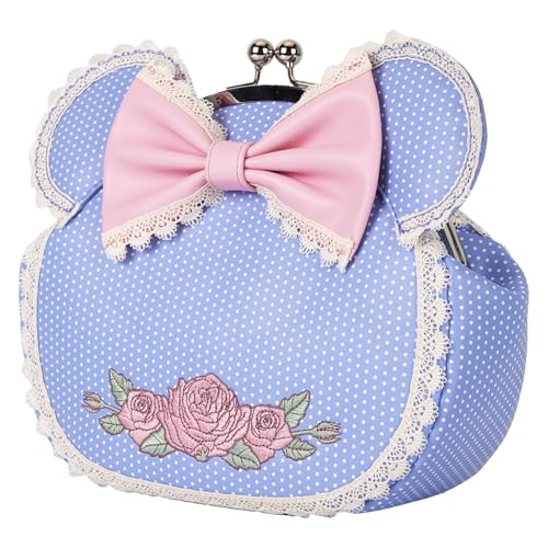 Loungefly Disney Minnie Floral and Lace Kisslock Crossbody Bag2
