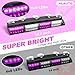 HLauto 6Z4J Emergency Dash Strobe Lights: 2x16.8 inch Purple White Safety Lights, 48 LED Flashing Warning Hazard Interior Windshield Visor Traffic Light Bar for Trucks, Construction Vehicles