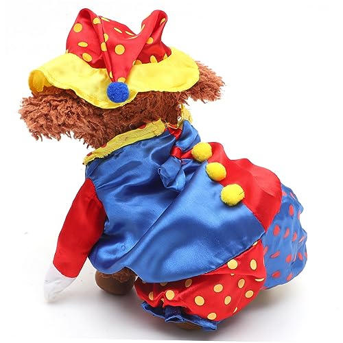 Disfraz de payaso para perro POPETPOP XXL cómodo y cálido miniatura 5