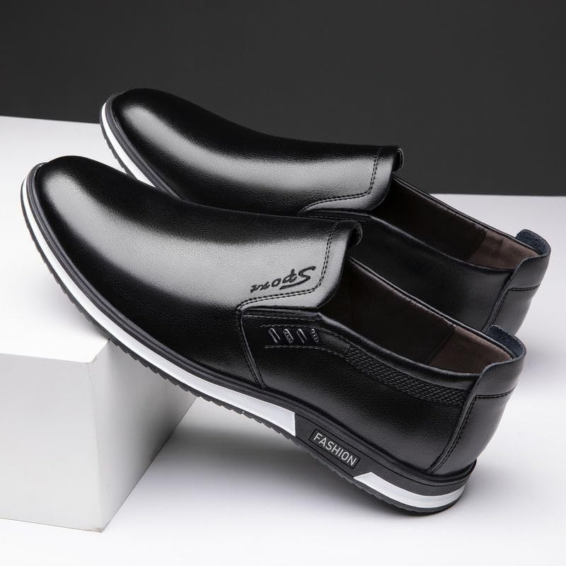Men's Large-Sized Loafers - Easy to Put on and take Off - one-Piece Style - Suitable for Business and Formal wear - for Work2