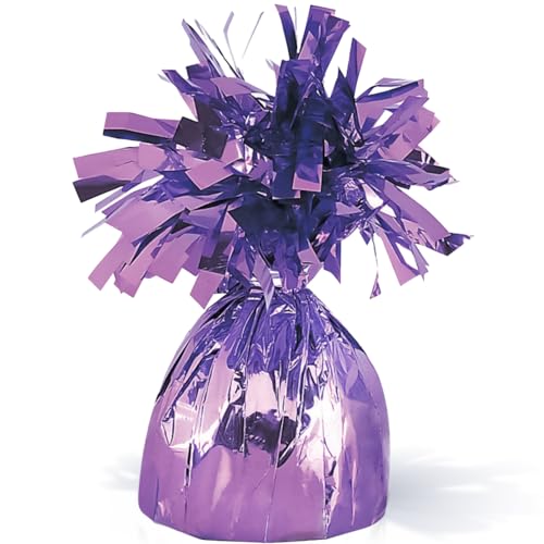 Image of Lavender Foil Balloon Weight (4.5 inch x 2.25 inch) 1 Count, Adorable Party Essential For Parties & Events
