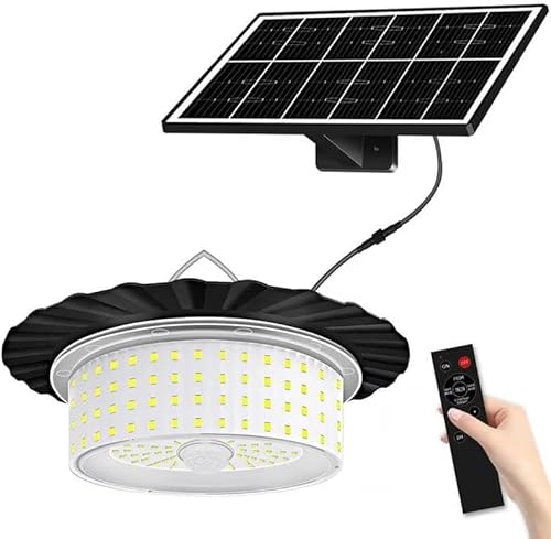 Sakerplus Saker 2025 Upgraded Solar Shed Barn Light, 360° Adjustable Floodlight with Motion Sensor & Remote Control IP65 Waterproof for Camping, Tent, and Outdoor Multi-Scenario Lighting (1 PCS)