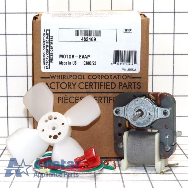 Allstar Appliance Parts 482469 Refrigerator Freezer Evaporator Fan Motor Kit