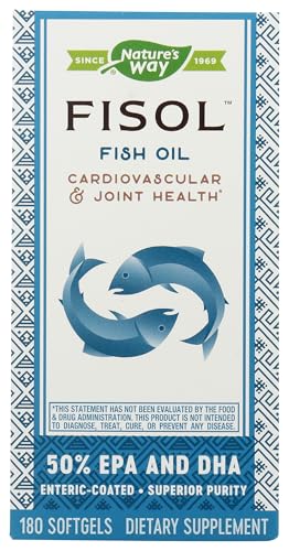 Nature's Way Fisol Fish Oil Softgels, Mega Potency Omega-3s, 180 ct - image 4