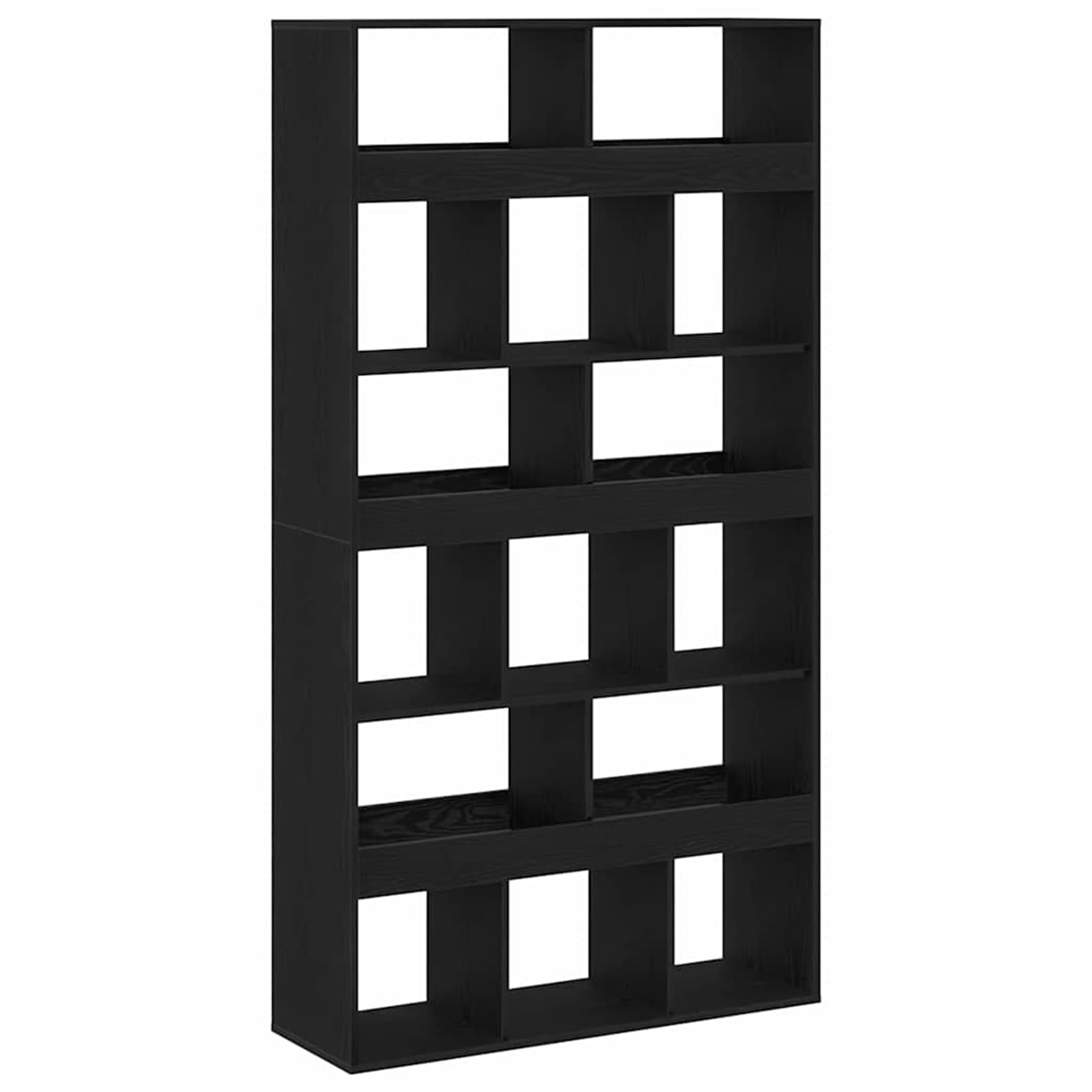 Armadio per Libri 15 Livelli 100 x 33 x 93.75 cm Rovere Nero
