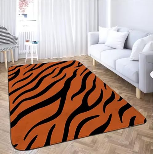Tapis imprimé léopard grand format antidérapant 100X160cm de salon - 2