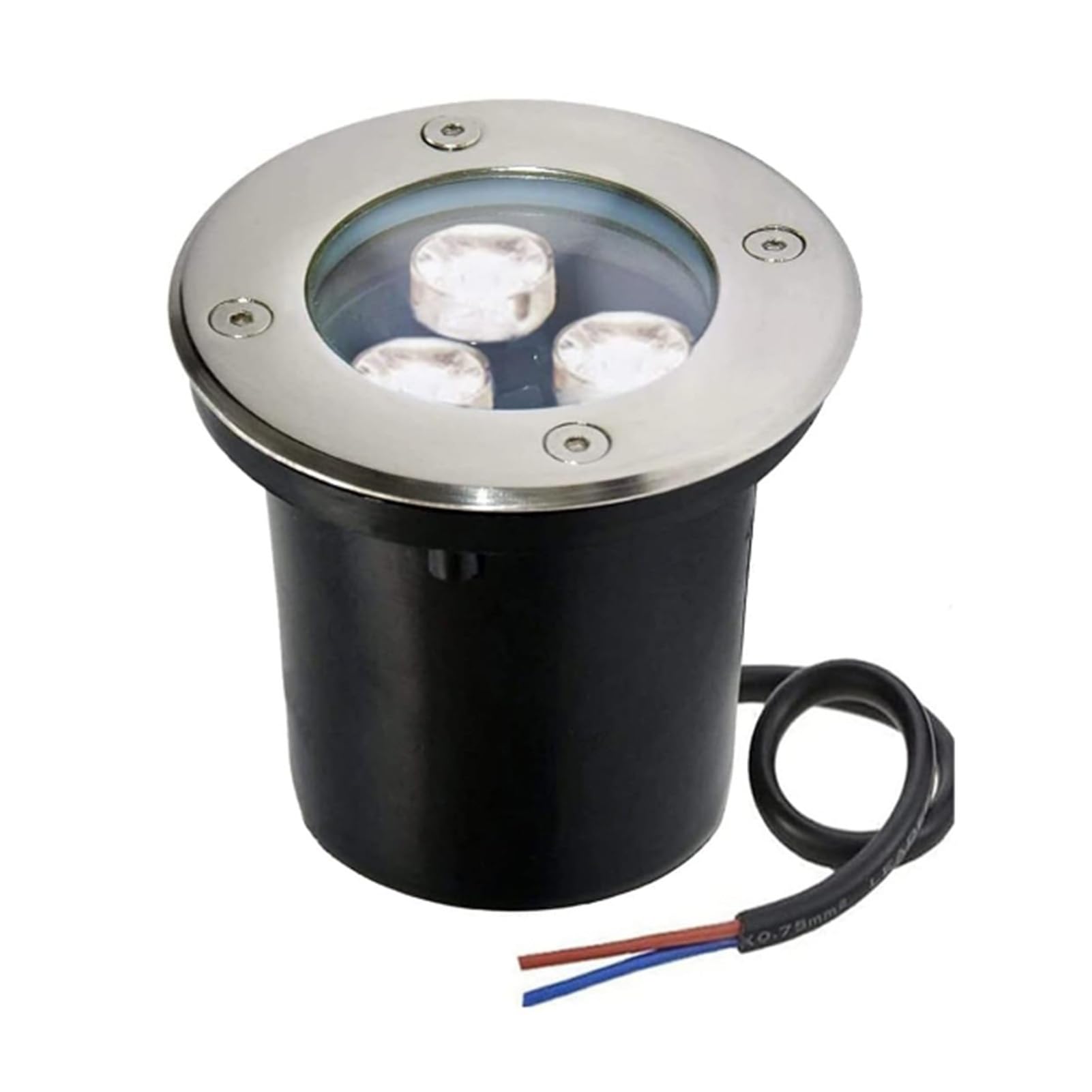 Spot LED extérieur encastrable au sol étanche IP66 pour jardin et allée de maison