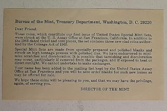 1965 US Special Mint Set Original Government Packaging