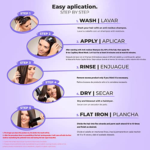 I Belli Capelli Ravenna Kit Hair Botox Treatment For Blond & Argan Oil Mask- Botox Capilar Para El Cabello, Formaldehyde-Free- Cirugia Capilar Para El Cabello- Effect Anti-Frizz, Volume Reduction, Smoothing #TOP7