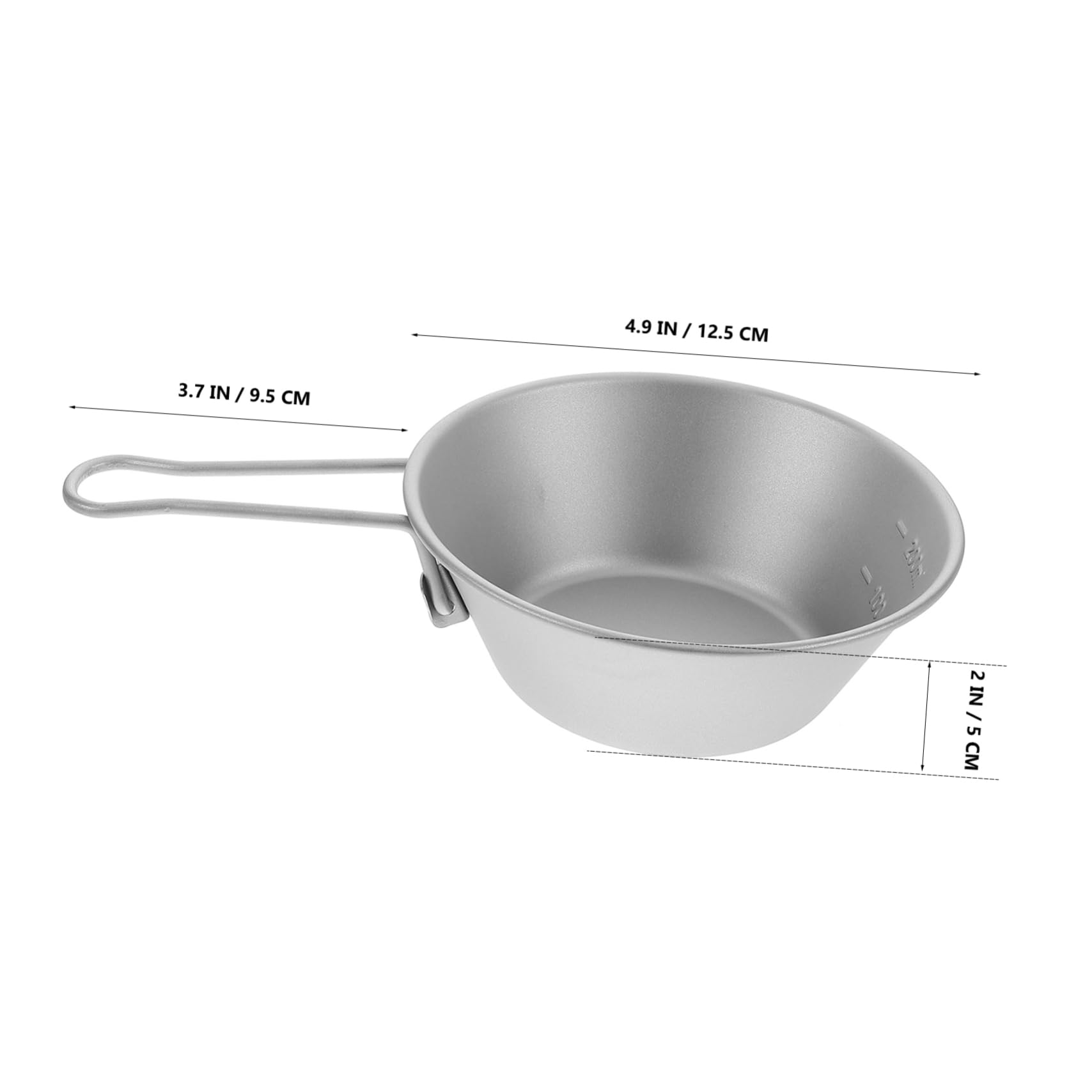 Unomor Outdoor Dining Essential Titanium Camping Bowl Salad Bowl Snack Enhance Your Outdoor Experience