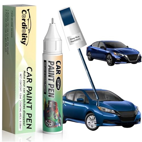 Image of RAY Deep Blue Pearl Touch Up Paint for Nissan, Color Accurate Car Paint Scratch Repair Pen, Quick & Easy Fix Automotive Chips and Nicks