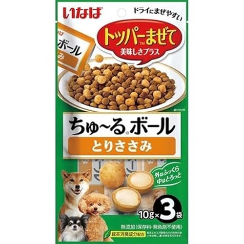 いなば トッパーまぜて ちゅ～るボール とりささみ 10g×3袋 [ちゅーる]のサムネイル