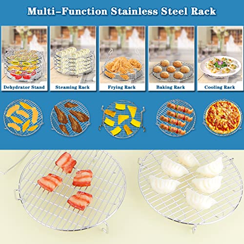 Dörrständer 304 Edelstahl Dörrständer Kompatibel mit Ninja Foodi 6,5 qt und 8 qt Air Fryer 5-Schicht-Dörrautomaten – Bild 4