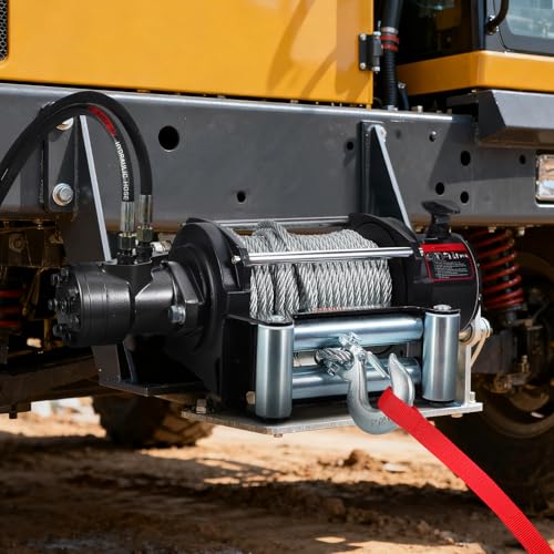 Cabrestante Hidráulico Profesional 15000LBS 78ft Cable Acero miniatura 2