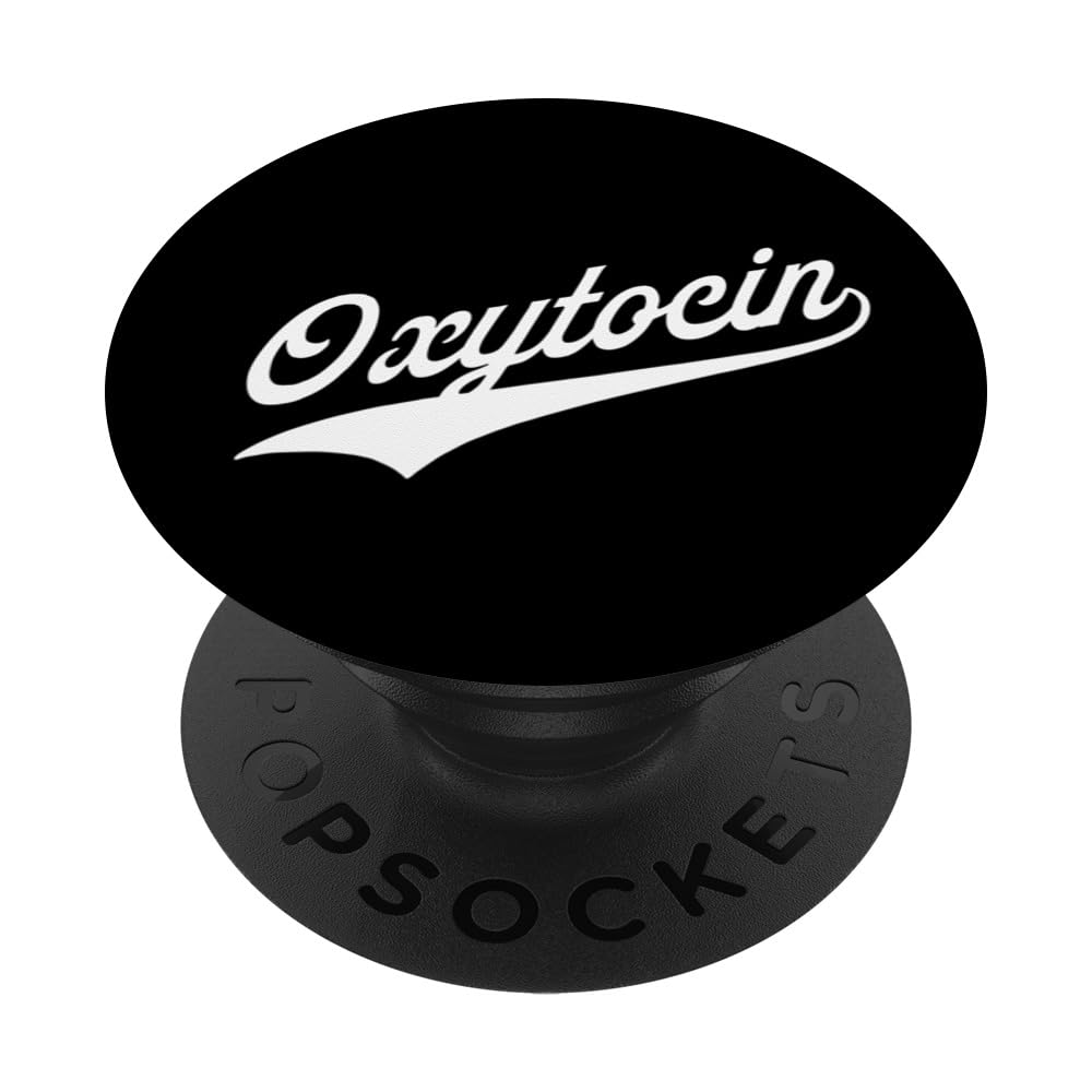Oxytocin Molecule PopSockets Swappable PopGrip, Black