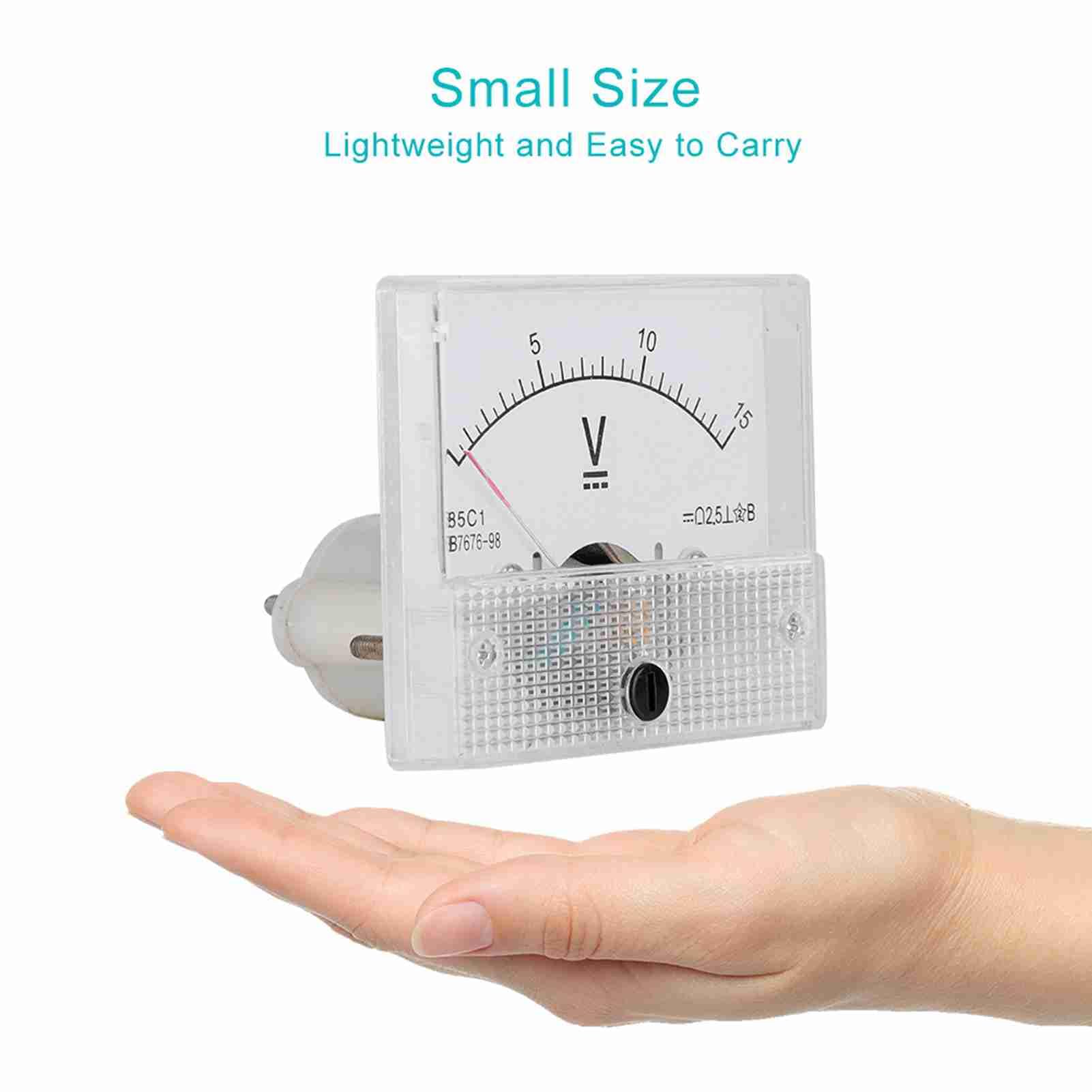 Stromvoltmeter, DC Analog 85C1 Strom Voltmeter Spannung, 2,5 Genauigkeit Voltag, Analog Voltmeter Panel für Experimente, Montage Analog Voltmeter Tester Panel (0-30V)(#4)