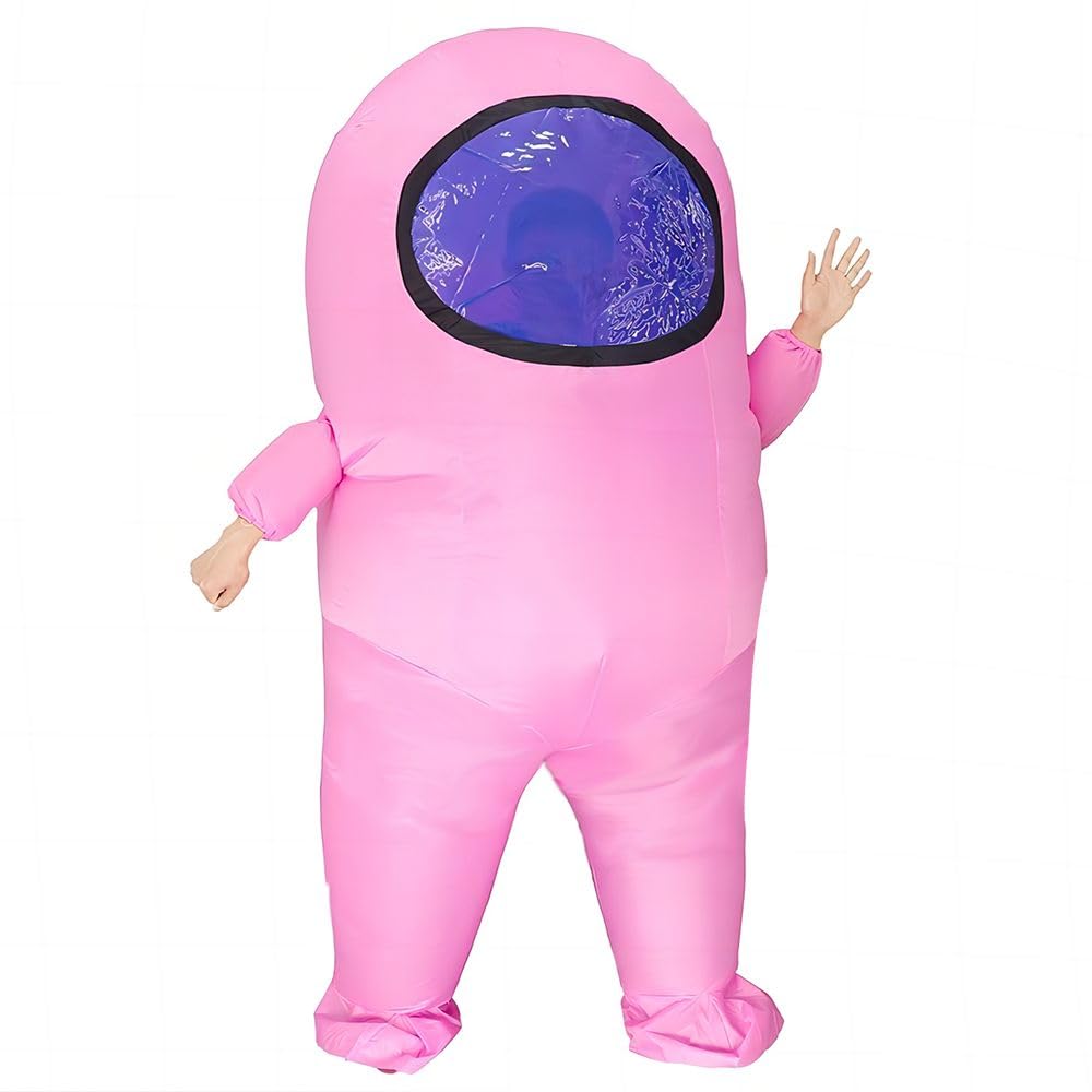 Impostor Inflatable Costume for Adult Funny Halloween Spacesuit Costume Astronaut Figures for Adult Game Fans