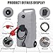 Garvee 14 gal Portable Fuel Tank, Gray Fuel Storage Container with Manual Siphon Pump & 10 ft Hose, Gasoline Diesel Caddy with Wheels, Fuel Transfer Tank for Car, ATV, Boat, Lawn Mower, Generator