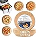 HONYAO Backpapier für Heißluftfritteuse XL 4,5-6,5 L, Rund 20 cm 100 Stück Pergamentpapier Airfryer Liners, Disposable Paper für Ofen und Air Fryers Airfryer Backpapier günstig Kaufen-HONYAO Backpapier für Heißluftfritteuse XL 4,5-6,5 L, Rund 20 cm 100 Stück Pergamentpapier Airfryer Liners, Disposable Paper für Ofen und Air Fryers