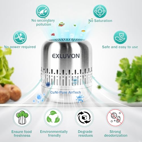 image for Exluvon Refrigerator Deodorizer,Lasts for 10 Years,Fridge Deodorizer K