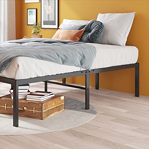 Image of ZINUS Yelena 18 Inch Metal Platform Bed Frame, Steel Slat Support, No Box Spring Needed, Easy Assembly, Queen