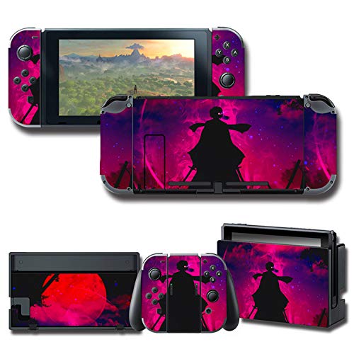 GilGames Decals Full Set Skin Cover for Nintendo Switch, Game Vinyl Protector Wrap Stickers Protective Faceplate