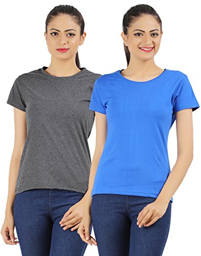 Image of Ap'pulse Women's Combo Regular Fit T Shirt (Pack Of 2)