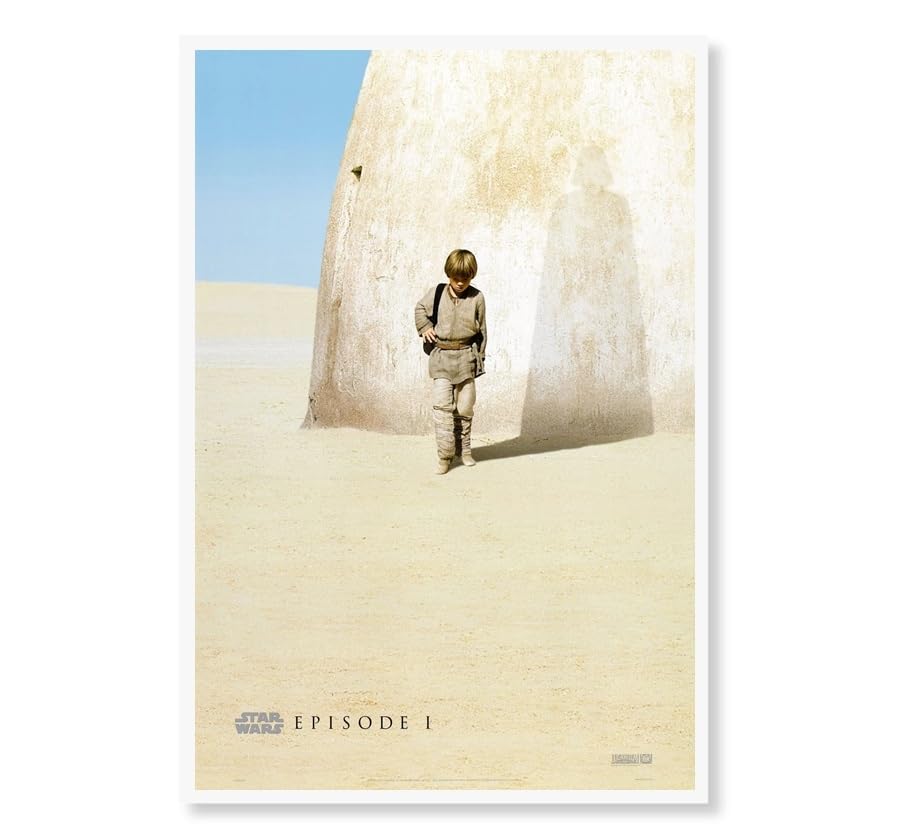Amazon.co.jp: 【フレーム付-白-】 映画ポスター スターウォーズ