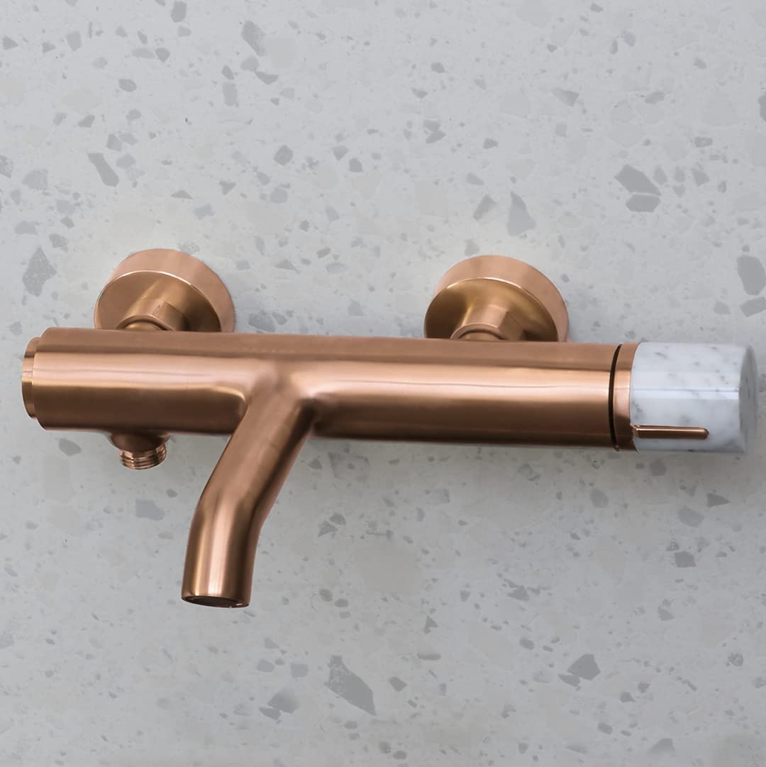 Essebagno 9020336 Manopola armatura łazienkowa z miedzią marmur