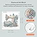 WSLWXSHM 5D Special Shape Diamond Art Kits for Beginners, Diamond Painting Kits for Adults Sewing Machine, Crystal Rhinestones Diamond Painting for Home Wall Decoration Gift 12×12inch/30×30cm
