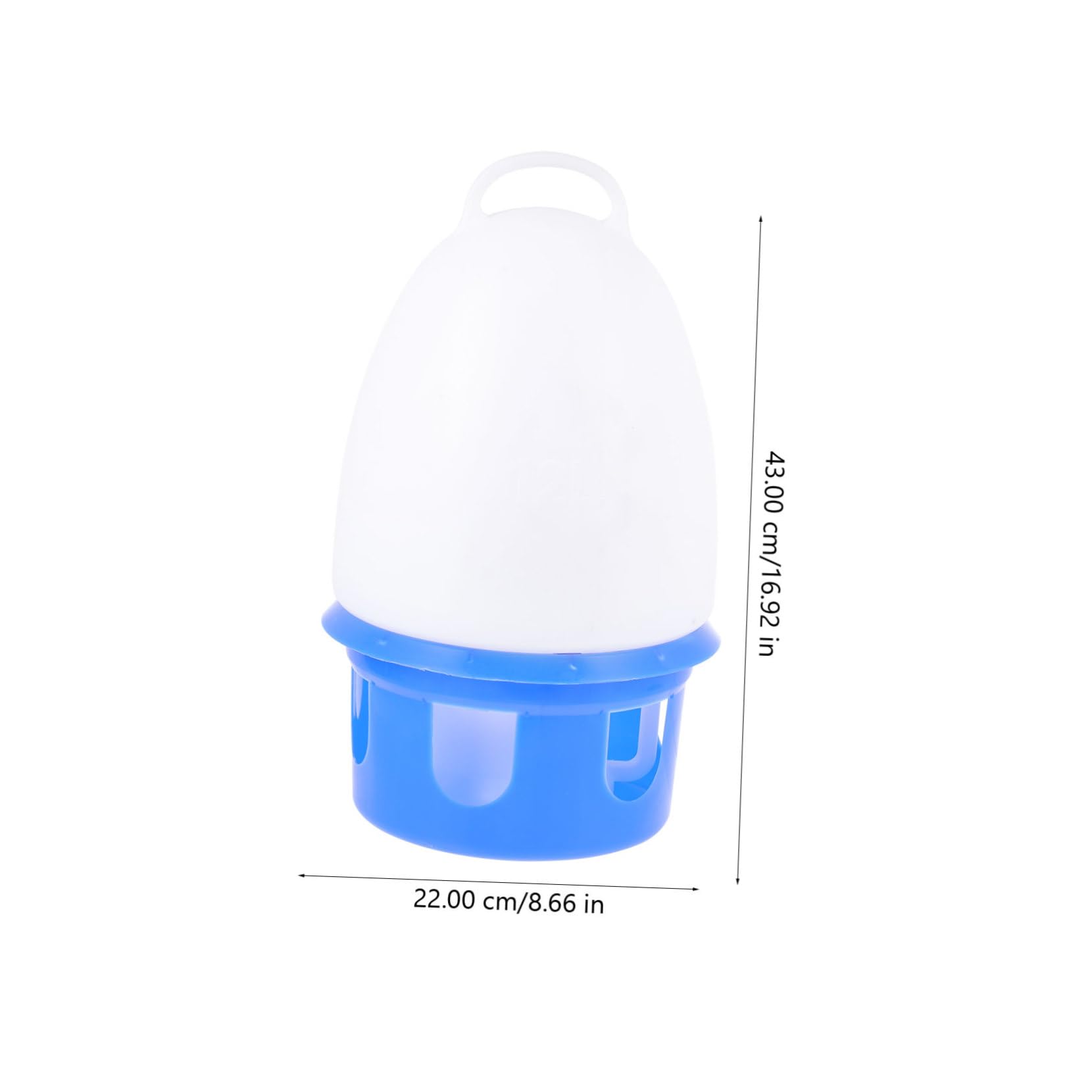 Abreuvoir pour Pigeons Bleu en PVC avec Échelle, Détachable