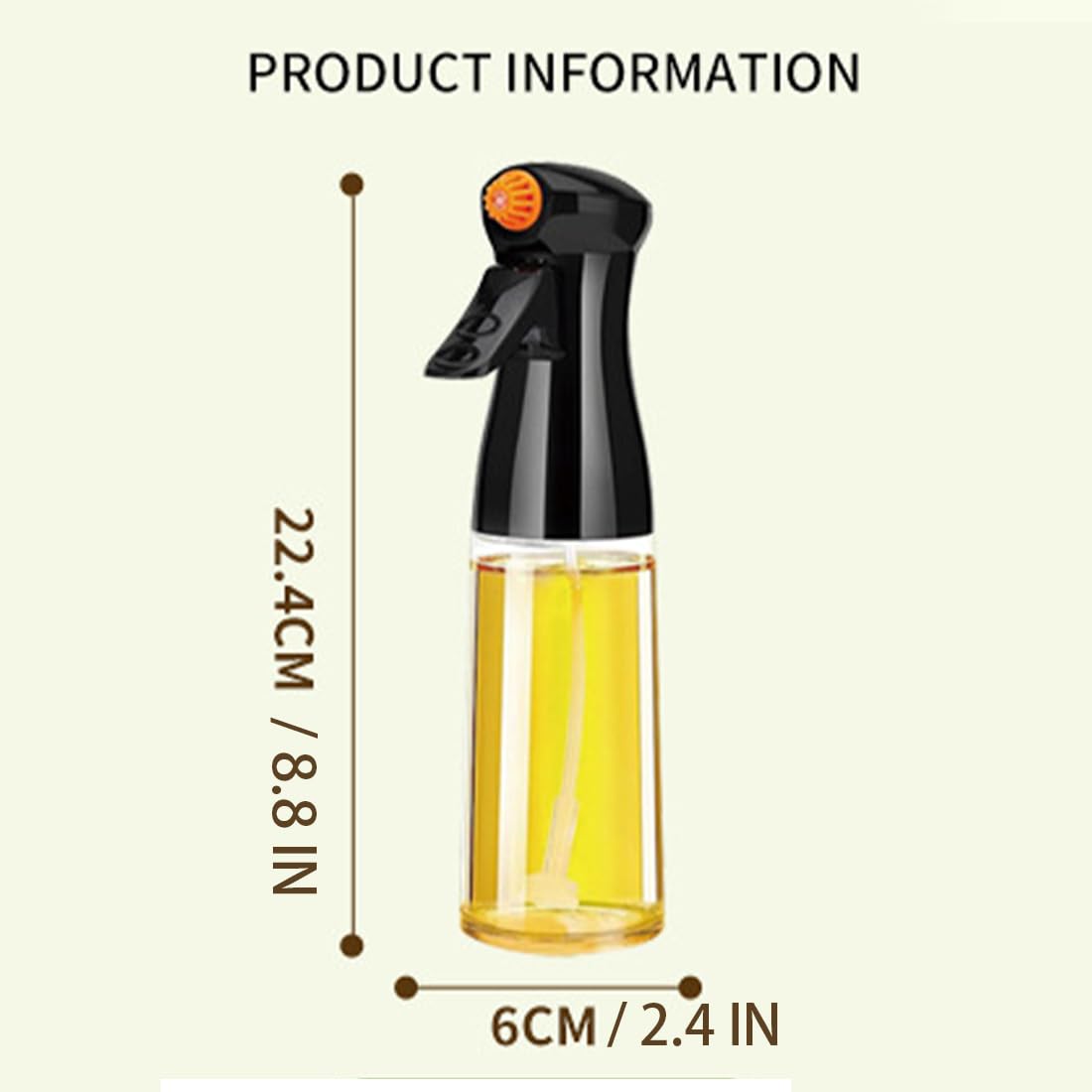 Jamle Oliver - Spray de aceite de 200 ml, pulverizador de aceitunas para cocinar, ampliamente adecuado para freidora de aire, barbacoa, hornear, ensalada (2 unidades-B)