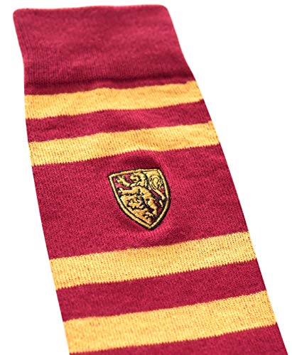 Harry Potter Gryffindor Striped Juniors/Ladies Over the Knee Socks with Embroidered Crest3