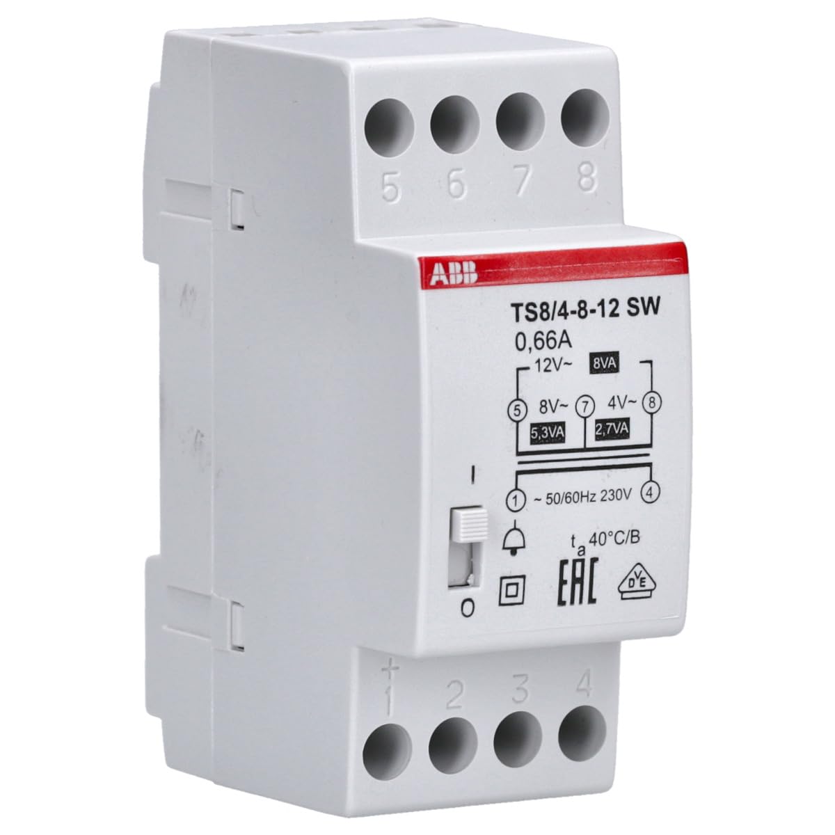 ABB Stotz S&J Bell Transformer TS8/4-8-12SW