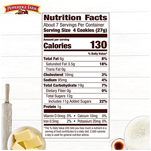 Pepperidge Farm Bordeaux Caramelized Crisp Cookies, 6.75 Oz Bag image 2