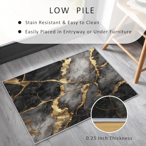 Tapete decorativo moderno negro y dorado 8x8 miniatura 4