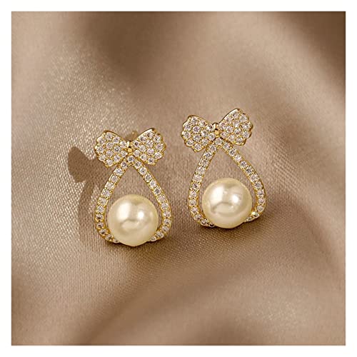 Boucles d'oreilles perles compactes asymétriques légères pour lobes sensibles - 4