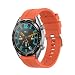 Produktbild Kompatibel mit Huawei Watch GT3 Pro/GT2 46mm/GT2 Pro/GT 2e/3/3 Pro/Honor Magic Watch 2 46mm Armband Silikon Uhrenarmband Wasserdicht Sport Armbänder Ersatzband Uhrband für Herren/Damen-Orange