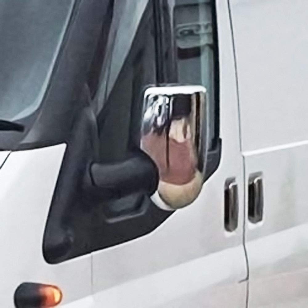 Chromowane obudowy lusterek ważne dla FORD TRANSIT 5-6 | 2000-2013 Stal nierdzewna 2 zestaw Zewnętrzne pokrywy lusterek