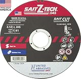 United Abrasives-SAIT 23324 Type 1 4-1/2-Inch x .045-Inch x 7/8-Inch 13300 Max RPM Z-Tech - High Per